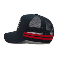 Casquette en coton à 5 panneaux personnalisée par le fabricant OEM avec visière sandwich, chapeau de cyclisme sportif et élégant avec logo brodé, casquette de camionneur.
