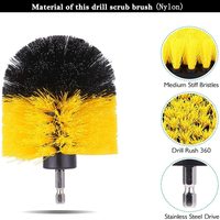 Ensemble de brosses de nettoyage pour perceuse électrique, brosse à récurer avec extension de fixation, Kit de brosses à récurer
