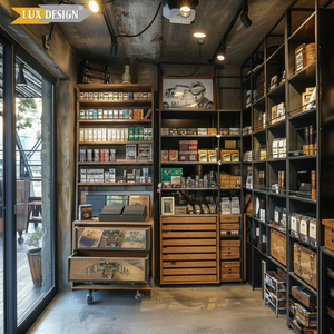 Fabricantes Suministro de tienda minorista de humo Led Stand Cigarrillo Tabaco Metal Display Rack Gabinete para la venta - Product Image 1