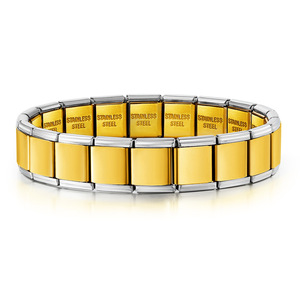 Brazalete Modular de Acero Inoxidable con Cierre Magnético Elástico, Diseño Geométrico de Cubo, Accesorio de Joyería para Reloj - Product Image 4