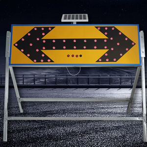 Luce solare LED freccia di sicurezza stradale segnale stradale segnale di segnale di luce luce di direzione luci Led frecce segnali stradali - Product Image 5