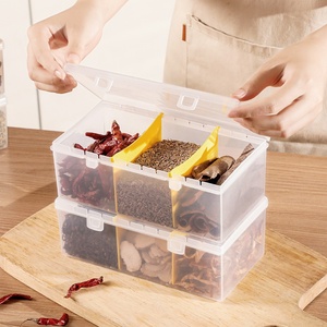 Household <b>Stackable</b> Bathroom Seasoning <b>Box</b> Split and Detachable with Cover Seasoning <b>Storage</b> <b>Box</b> - Product Image 1