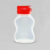 Bouteille souple en PP de 110 ml de qualité alimentaire, remplissable à chaud, avec bouchon à clapet, pour miel, sauce, chocolat, ketchup, condiments