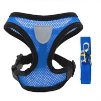 Harnais anti-traction pour chien et laisse pour la promenade, gilet de poitrine rembourré anti-étranglement pour chien et chat, direct usine