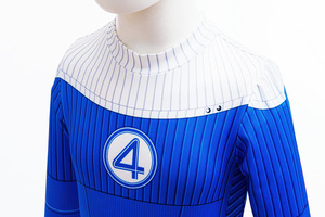 Costume da Cosplay dei <span class=keywords><strong>Fantastici</strong></span> Quattro, Tuta Thing per Carnevale e Halloween, Costume da Supereroe Blu Zentai per Bambini - Product Image 5