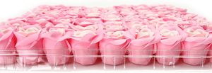 Savon floral pour le corps à la rose, parfumé aux fleurs, cadeau de mariage ou de la Saint-Valentin, savon en forme de tête de rose - Product Image 5