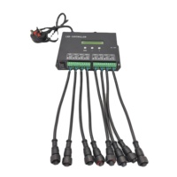 Nouveau logiciel Hengyu Madrixs 2025, 8 ports avec carte SD, contrôleur LED SPI DMX512 IC, Artnet DMX, contrôleur de lumière LED RGB