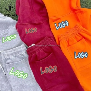 Sweat-shirts et sweats à capuche pour hommes de grande taille, surdimensionnés, avec logo personnalisé, imprimé graphique, fermeture éclair, délavage acide, streetwear, poids lourd - Product Image 3