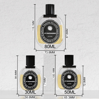Emballages personnalisés en verre pour parfums et huiles, flacons vaporisateurs de 30 ml, 50 ml, 80 ml avec boîte