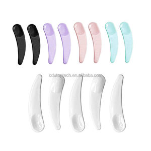 Petite spatule colorée <span class=keywords><strong>pour</strong></span> soins de la <span class=keywords><strong>peau</strong></span>, Mini cuillère cosmétique, <span class=keywords><strong>masque</strong></span> de maquillage, cuillère en plastique - Product Image 5