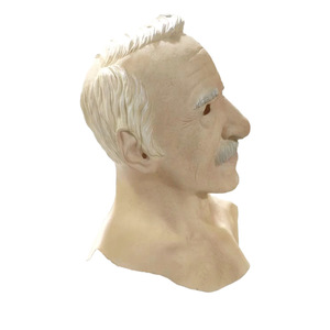 Masque émulsionné pour homme âgé, imprimé 4 couleurs, accessoire de fête d'Halloween, coiffe de mascarade, accessoire de costume amusant - Product Image 2