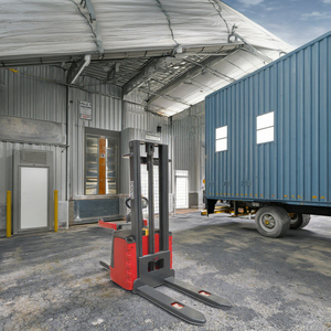 Электрический мини-погрузчик 1,5/2 тонны, высота подъема 3 метра, портативный мини-штабелер, долговечная свинцово-кислотная батарея, новый дизайн - Product Image 6