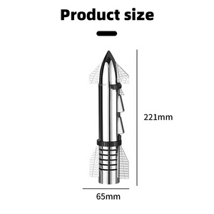 Encendedor de antorcha modelo Starship, encendedor recargable a prueba de viento de metal de alta calidad con cerradura de seguridad - Product Image 5