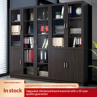 WJG-259X Armoire de classement de bureau en bois commerciale avec vitrine anti-explosion, bibliothèque et étagère modulables