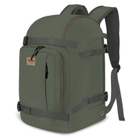Sac à dos de snowboard professionnel pour homme MARITTON 50L en nylon résistant à l'eau pour voyage, ski, casque et accessoires (ROUGE)