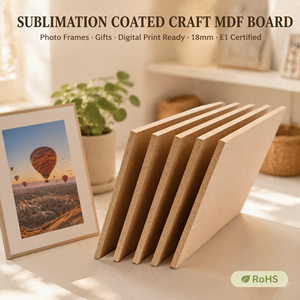 Tablero <span class=keywords><strong>de</strong></span> MDF Moderno con Certificación E1, Superficie Lisa <span class=keywords><strong>de</strong></span> 18 mm <span class=keywords><strong>de</strong></span> Grosor, con Revestimiento <span class=keywords><strong>de</strong></span> Sublimación, Lámina <span class=keywords><strong>de</strong></span> MDF para Manualidades, Marcos <span class=keywords><strong>de</strong></span> Fotos y Regalos - Product Image 1
