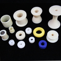 Roue à rouleaux en nylon de 80 mm (différentes tailles) avec roulement, roue de guidage, roue de renvoi à courroie plate, roue en nylon usinée avec roulement
