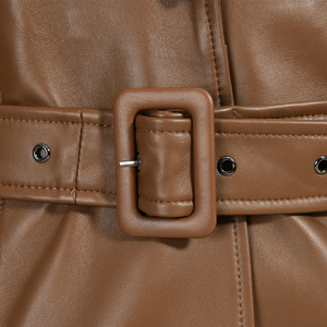 <span class=keywords><strong>Trench</strong></span> da donna <span class=keywords><strong>in</strong></span> <span class=keywords><strong>vera</strong></span> <span class=keywords><strong>pelle</strong></span> di alta qualità - Product Image 6