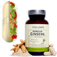Capsules de Panax Ginseng et de Maca - Non destiné aux femmes enceintes - Soutien énergétique et immunitaire - 2 capsules par portion - 60 unités
