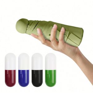 Parapluie de voyage personnalisé, mini, pliable, anti-UV, imperméable, de haute qualité, avec abri - Product Image 1