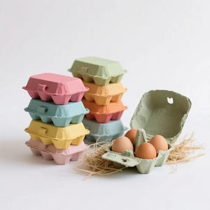 Biodegradable Eco-Friendly High Quality Disposable Waterproof <b>Pulp</b> Paper Cardboard 4 6 10 9 12 30 Holes Egg Tray Carton - Product Image 5