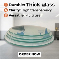 Feuille de verre flotté transparent de 3 mm à 19 mm, verre plat transparent pour fenêtres, portes et construction de bâtiments