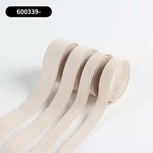 Factory custom design polyester two-sided plush bra straps elastic shoulder tape polyester sewing elastic band