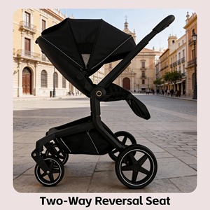 Poussette 3 en 1 pour bébé de bonne qualité Vente en gros EN1888 <span class=keywords><strong>Prix</strong></span> d'usine Nouveau design Luxe Landau pour bébé Vente - Product Image 5