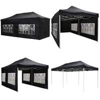 Tente pliante Tuoye 3x3 2x3 3x4.5 3x6 Easy-Up Pop-Up Canopy, gazebo pliable avec protection UV et imperméable, ignifuge, toutes saisons