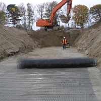 Grilles géotextiles routières en plastique PP biaxiales 20kn 30kn 40kn pour le renforcement routier