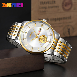 Montre Homme Quartz SKMEI 9309 <span class=keywords><strong>2023</strong></span> Nouvelle Collection, Verre Transparent, Sport, Bracelet Acier Inoxydable, Élégante et Lumineuse C15 - Product Image 2