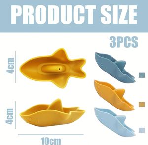 Juguetes de baño de silicona, juguetes educativos sensoriales, juguetes de agua para bañera, juguetes de baño para niños mayores, juguetes de agua para piscina y playa, 3 uds. - Product Image 4