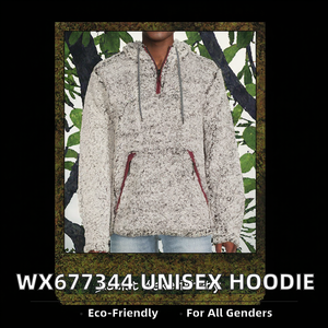 เสื้อฮู้ดผ้าฟลีซเนื้อนุ่มแบบมีลายปัก  รักษ์โลก  สำหรับฤดูใบไม้ผลิ  สามารถสกรีนโลโก้ด้านหน้าได้  แบบยูนิเซ็กส์ สำหรับผู้ชายและผู้หญิง ไซส์ใหญ่พิเศษ - Product Image 2