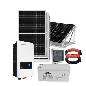 Panel surya rumah, sistem tenaga surya hibrida, sistem daya matahari Off Grid, 5kW 8KW 10KW 15kW 20kW