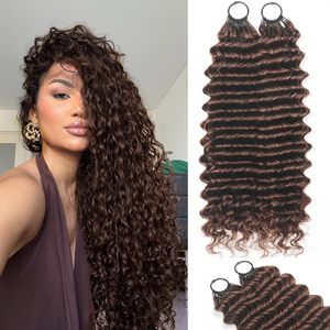 Estensioni per <span class=keywords><strong>Capelli</strong></span> Intrecciati Stile Boho in <span class=keywords><strong>Capelli</strong></span> Umani Vergini Ricci <span class=keywords><strong>Marroni</strong></span> Senza Nodi, Vendita Calda di Fabbrica - Product Image 1
