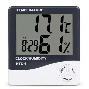 Termometer Dalam Ruangan Digital Hygrometer, Termometer Dalam Ruangan, Termometer Ruangan dan Monitor Temperatur Kelembapan untuk Rumah, Kantor