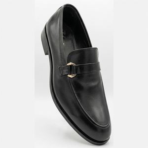 Chaussures habillées légères et confortables pour hommes, en cuir véritable, à bout fermé, avec boucle, faites à la main, pour l'automne - Product Image 6