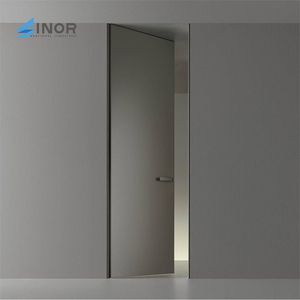 ประตูไม้แบบซ่อน โครงสร้างแข็งแรง ระบบล็อคแม่เหล็ก ดีไซน์เรียบเนียน สำหรับการปรับปรุงสำนักงาน - Product Image 2