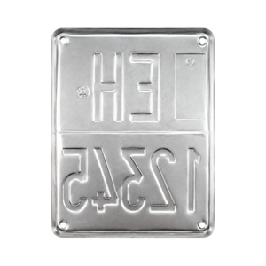 Targa Metallica Personalizzata in Alluminio Goffrato per Uso Automobilistico, Moto e Auto, Semilavorata - Product Image 3