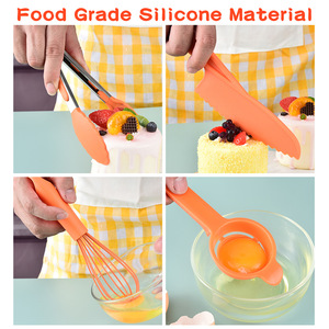 Ensemble de pâtisserie <span class=keywords><strong>pour</strong></span> enfants de 46 pièces avec tablier, boîte de rangement, outils en silicone de qualité alimentaire <span class=keywords><strong>pour</strong></span> les tout-petits, cuisine d'imitation, meilleur cadeau <span class=keywords><strong>pour</strong></span> les petits chefs - Product Image 2
