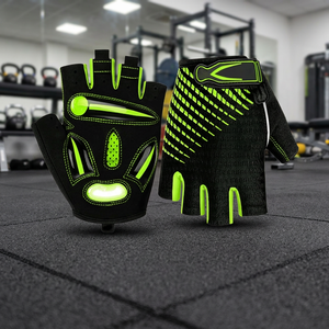 High Quality Summer Half-Finger Cycling <b>Gloves</b> Breathable Bike Sports Gear Customized Wholesale From Pakistan Manufacturing - Product Image 3