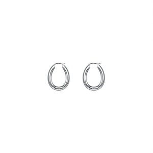 Pendientes de Aro de Acero Inoxidable, Forma Geométrica, Joyería de Moda Unisex, Diseño Moderno 47616 - Product Image 1