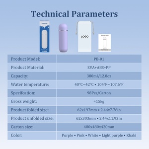 Regalos Promocionales Empresariales 2025, Bidé Portátil Moderno de 380 ml, Material EVA PP, Multicolor, para Uso en Casa/Hotel, Serigrafía - Product Image 6