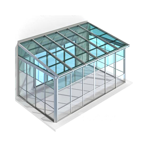 Thiết kế hiện đại nhôm sunroom cho công viên solarium kèm theo hiên nhà kính bốn mùa mùa đông Vườn Mùa Hè biệt thự phẳng - Product Image 3