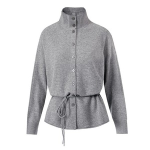 <span class=keywords><strong>Cardigan</strong></span> in Maglia 100% Lana da <span class=keywords><strong>Donna</strong></span> OEM Primavera Estate, Stile Casual di Design <span class=keywords><strong>con</strong></span> Colletto a Risvolto e <span class=keywords><strong>Cintura</strong></span> - Product Image 1