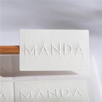 Etiquetas de Embalaje con Logotipo en Relieve 3D, Papel con Textura Especial, Impresión de Logotipo Personalizada para Botellas de Perfume