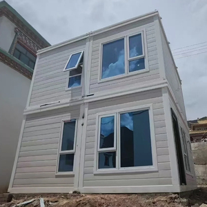 Casas prefabricadas de pared de vidrio de 2 pisos de lujo, casa contenedor de Villa a la venta - Product Image 4