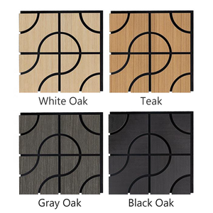 ألواح خشبية ثلاثية الأبعاد مربعة الشكل، خشب تقني ماص للصوت، صديق للبيئة ومقاوم للحريق، معدل امتصاص الصوت 80%، مناسب للمستودعات والقاعات، ألواح <span class=keywords><strong>MDF</strong></span> خشبية للجدران والأسقف - Product Image 5