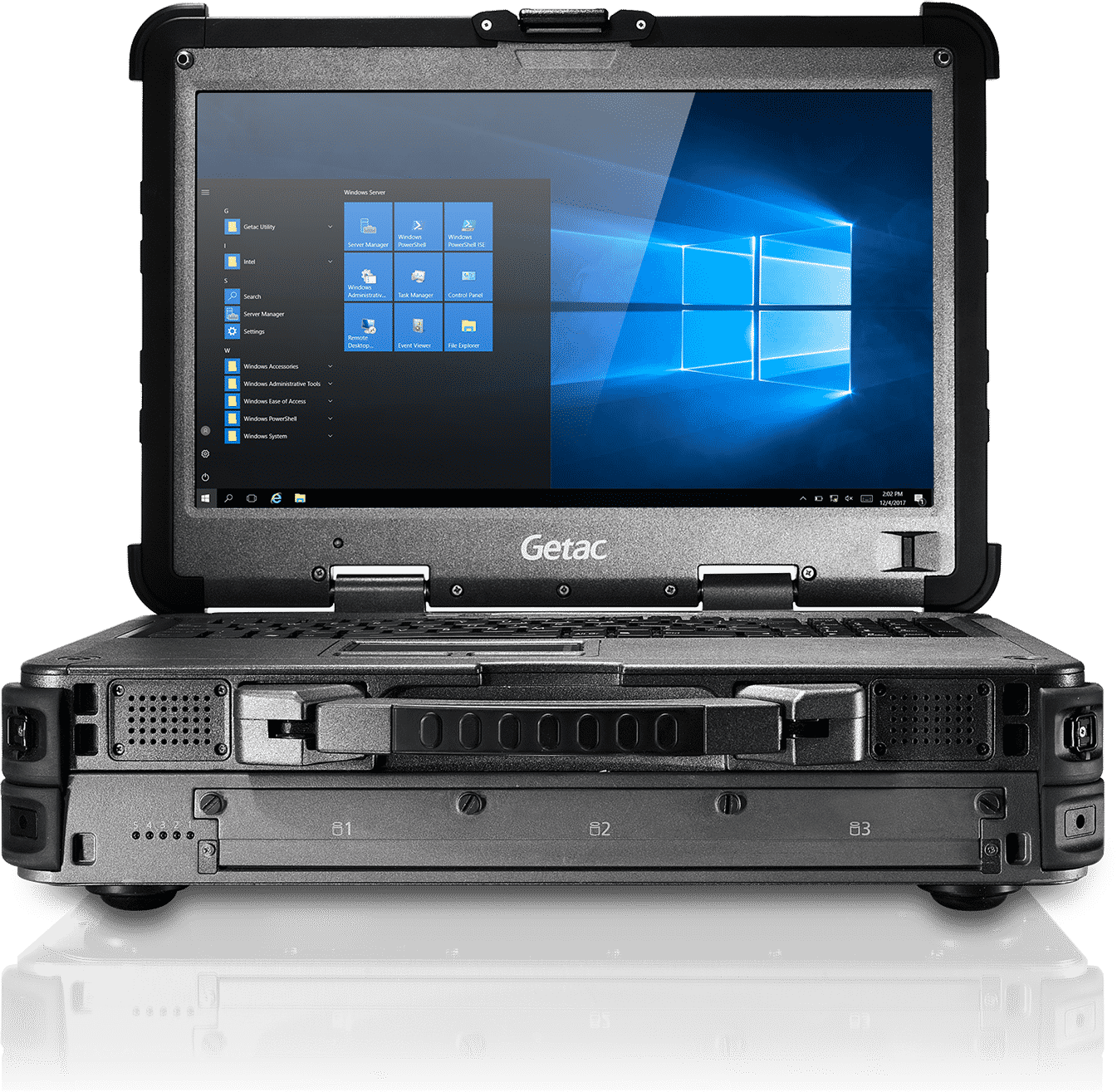 GETAC X500 Server 15.6 inci laptop kuat untuk dalam dan luar ruangan, generasi 12 Core i5 atau i7