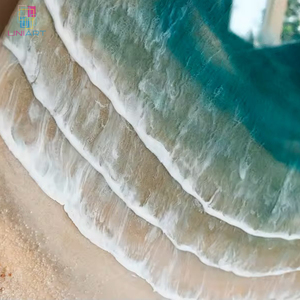 Uniart đáng ngưỡng mộ Thiết kế treo tường trang trí bãi biển 3D Tường nhựa chất lỏng sơn nghệ thuật trang trí cho văn phòng phòng trang trí mảnh - Product Image 3